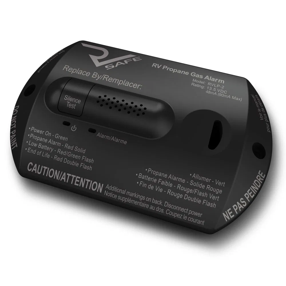 RVLP-2B – RV SAFE Propane Leak Detector, Surface Mount Detector Alerts To Leak With Beeping 4.21 Inch Length x 2.61 I...